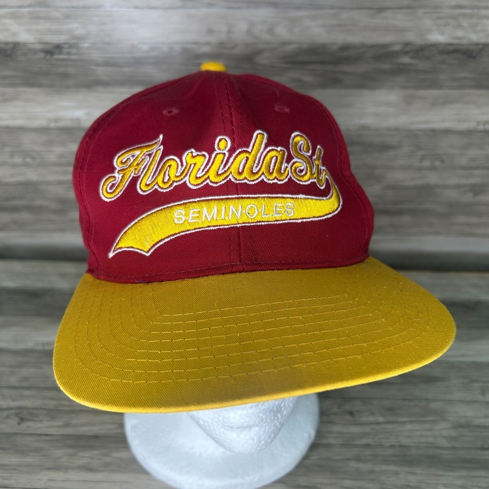 Starter Classic Florida State Seminoles FSU Script 90s Retro Snapback Hat Vtg